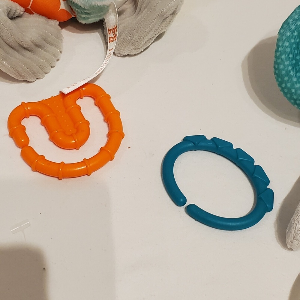 Bright Starts Elephant Baby Rattle and Crinkle Teether Set - Picture 15 of 16
